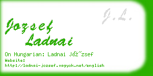 jozsef ladnai business card